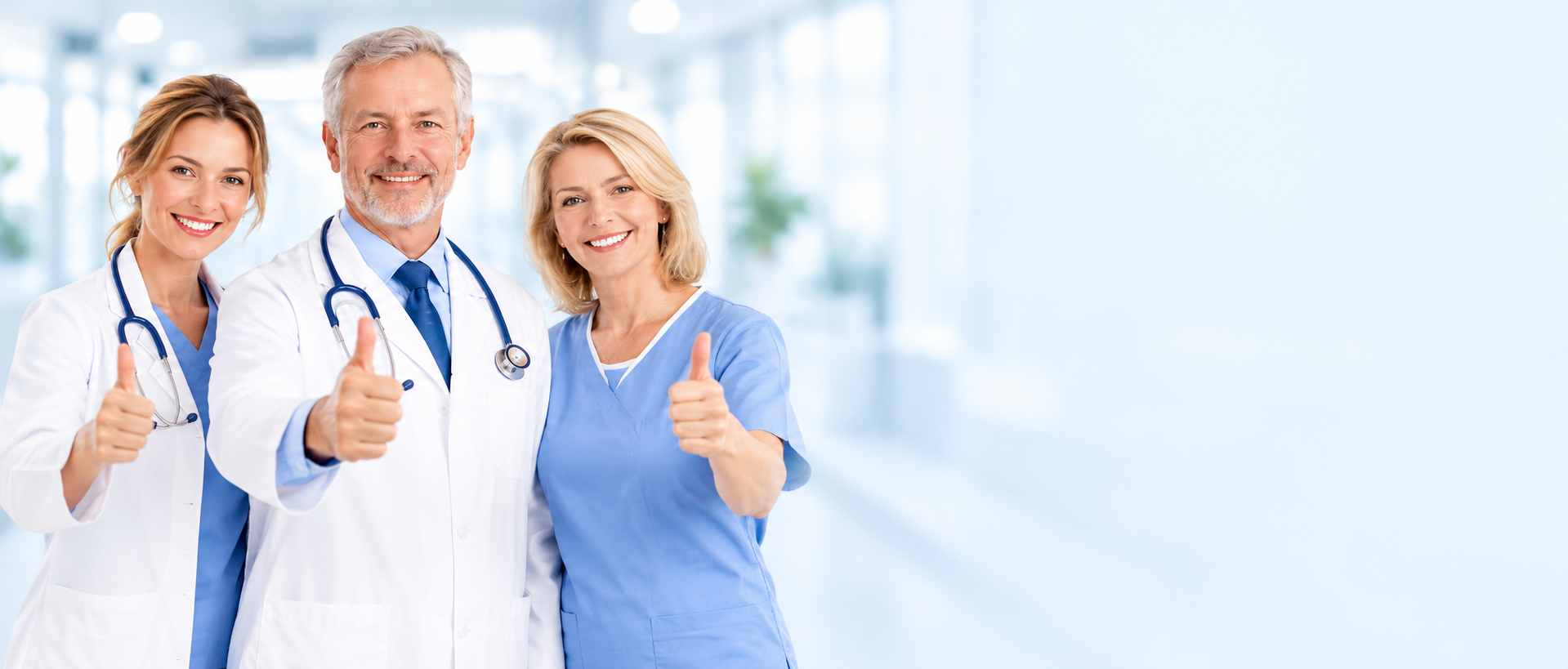 Illustrative medical team scene